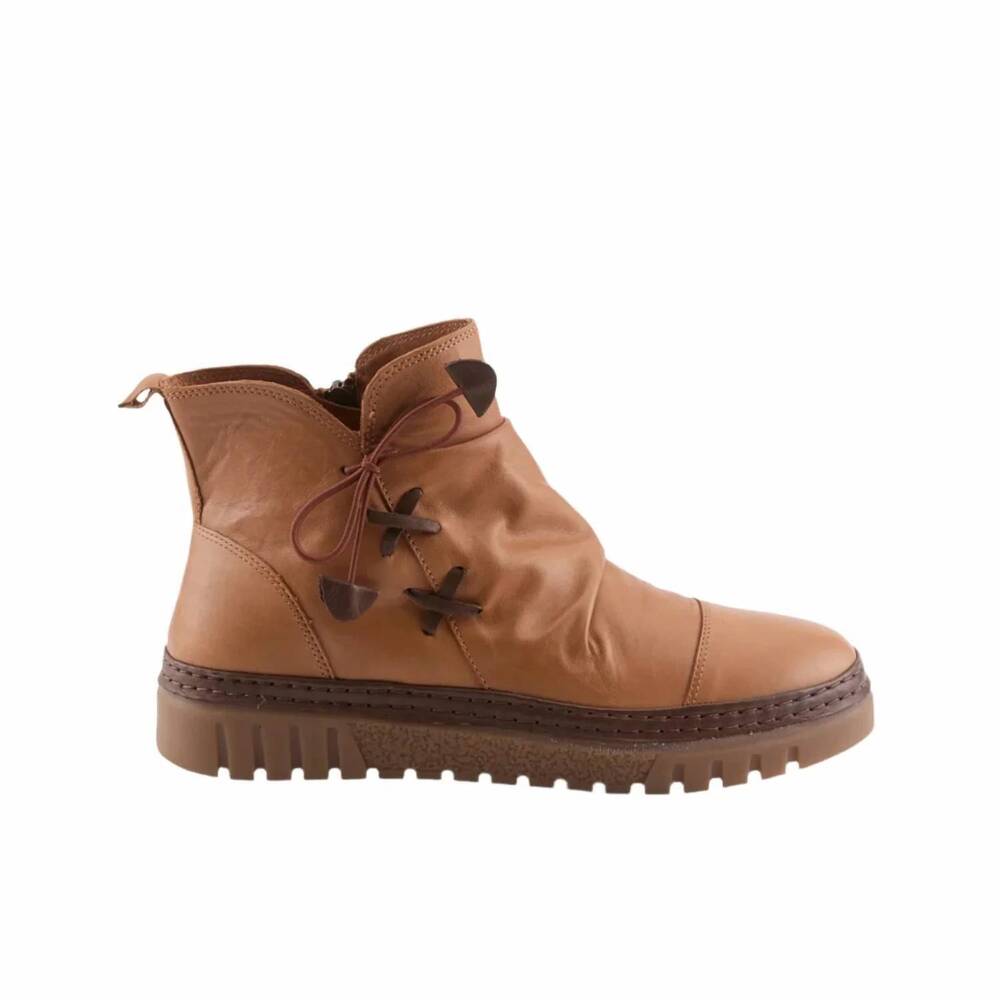 NEW SPRING STEP SHOES women's vandis ankle bootie in camel